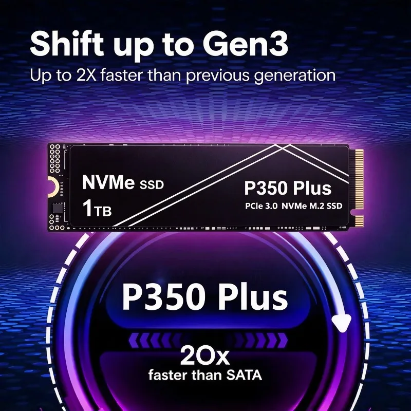 PCIe NVMe M.2 SSD New P350 PLU - Ssd 500Gb recension och pris