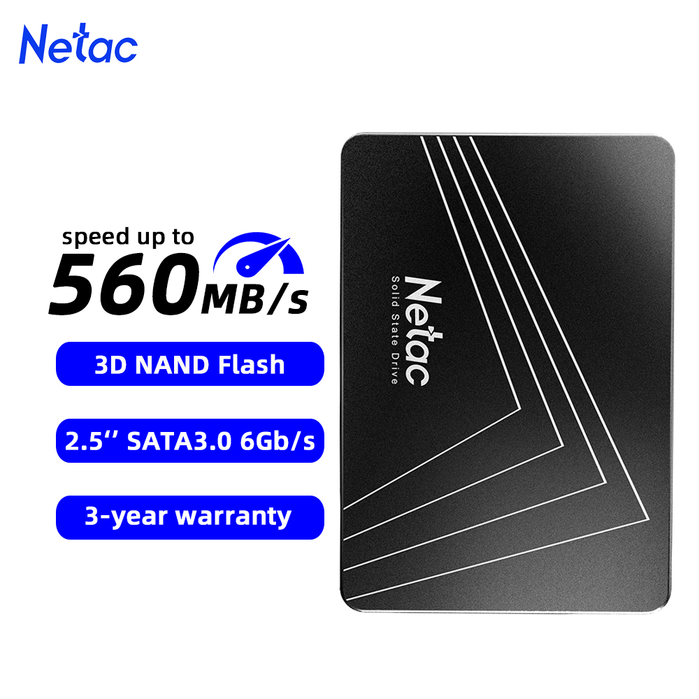 Netac SATA3 SSD 2.5‘‘ 2tb 1tb  - Ssd 500Gb recension och pris